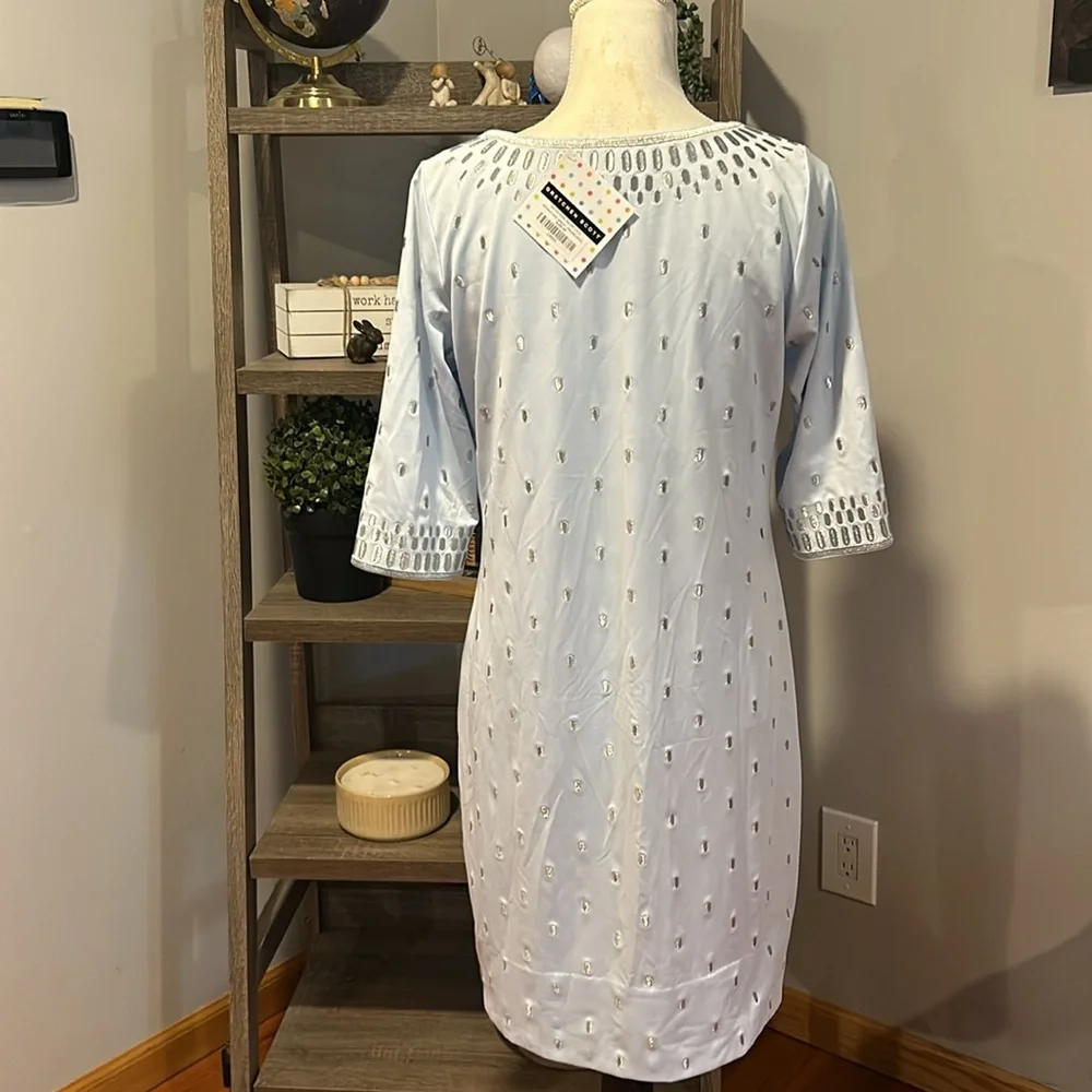 Gretchen Scott Rocket Girl Jersey Embroidered Dress - Picture 9 of 10